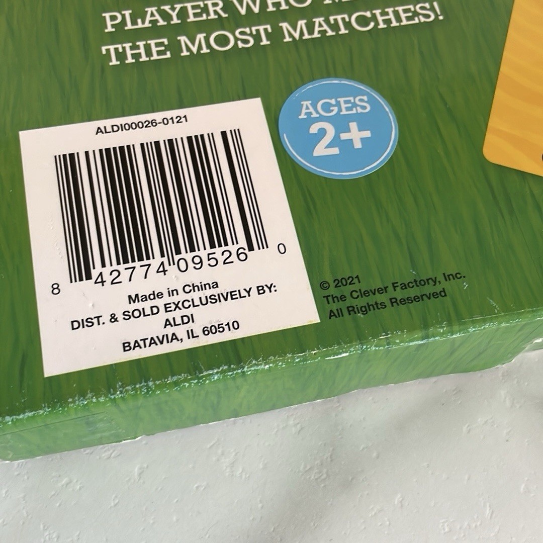 Aldi Giant Matching Card Game