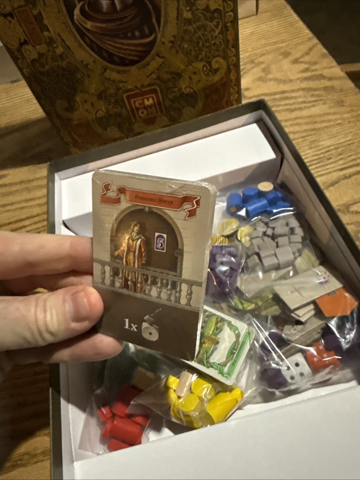 LOrenzo il Magnifico Board Game – CMON – Excellent Condition Cards New in shrink