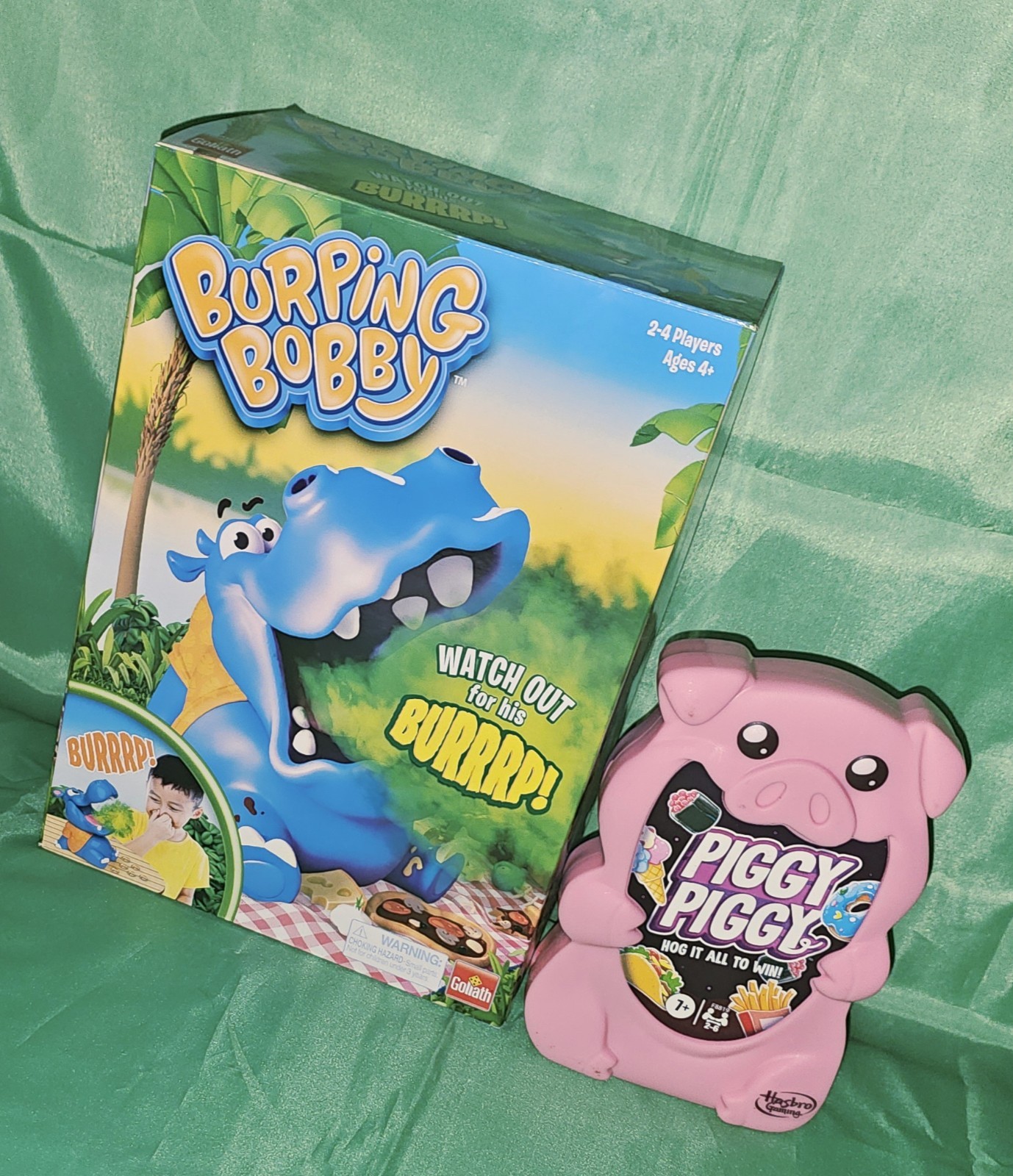 (New)/[Burping Bobby & Piggy Piggy Skill Game Bundle]/[By Goliath & Hasbro]