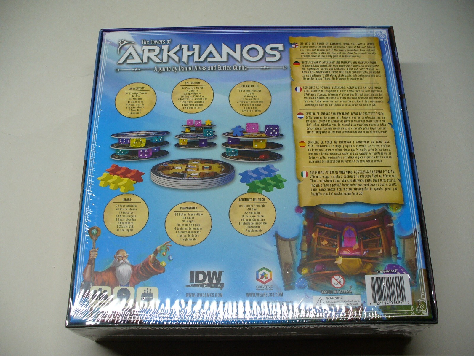 The Towers of Arkhanos – IDW Games – Daniel Alves, Eurico Cunha – Dice Placement