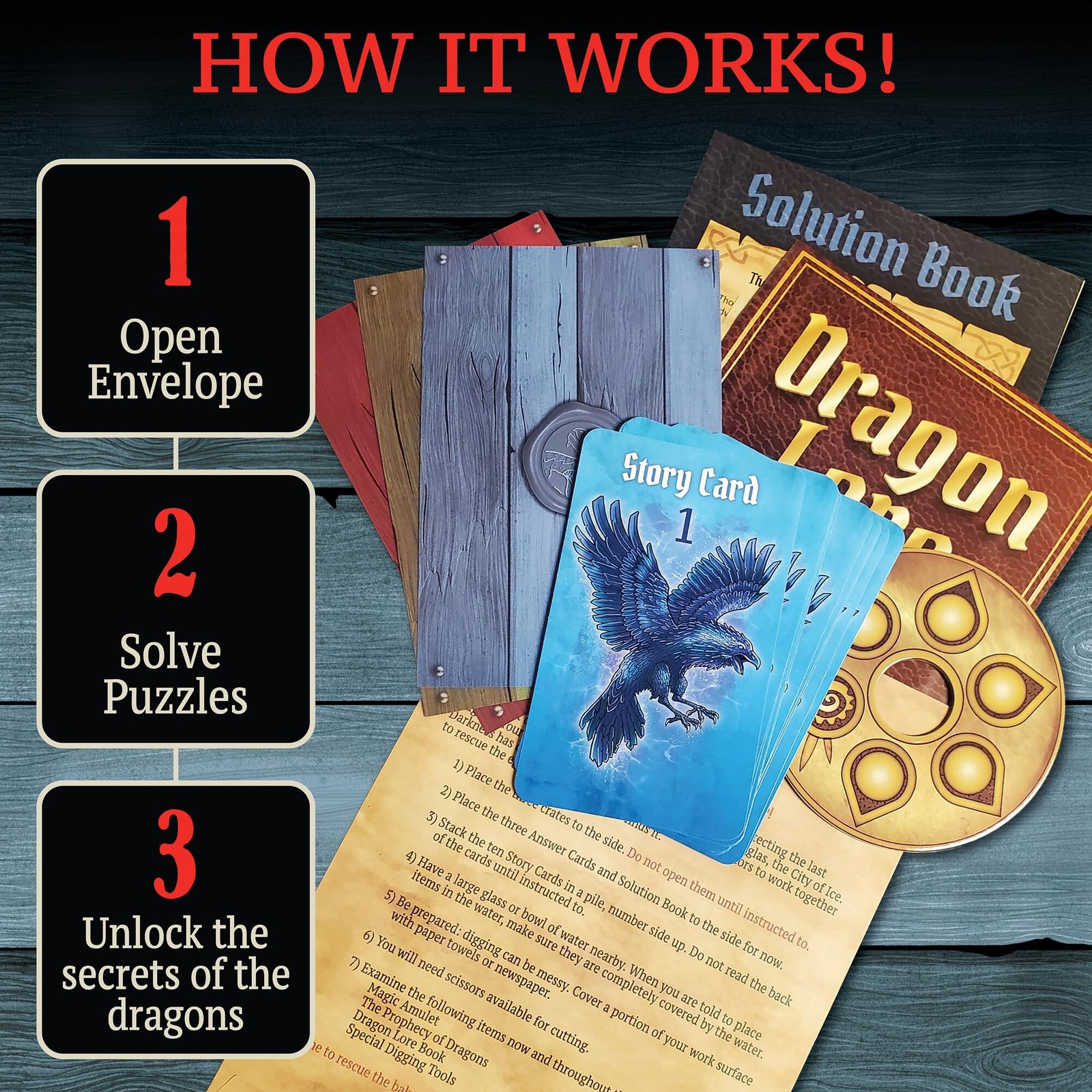 MindWare Dig It Up! Crack The Crate Board Game for 1 or More Players – Bring …