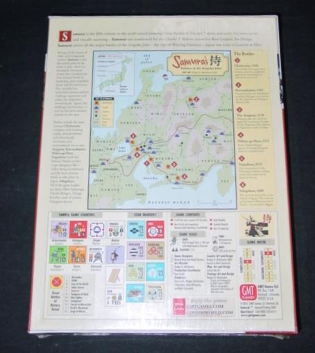 GMT Games : SAMUARI Warfare in 16th Century Japan (SEALED)