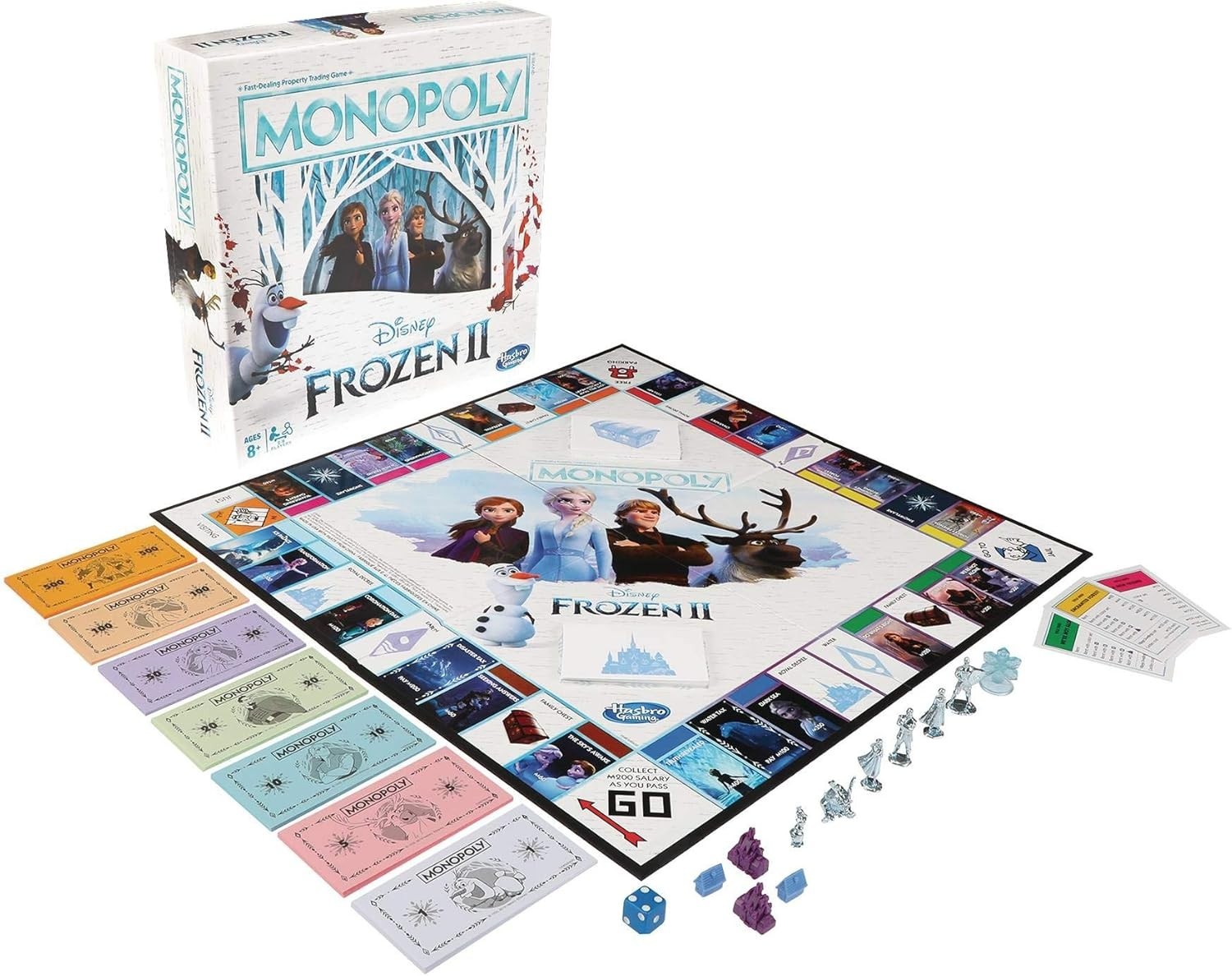 Frozen 2 Edition Monopoly Disney Elsa’s Ice Power Board Game Journey Hasbro New!