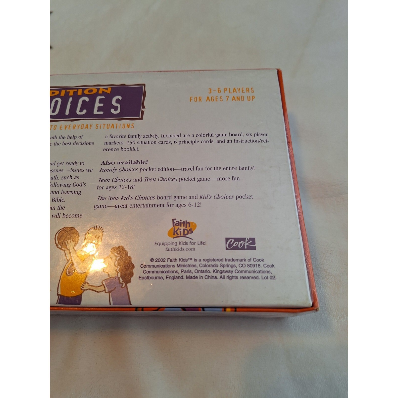 FAMILY CHOICES Proverb Edition BOARD GAME Discontinued 2002 Learning Xian Morals
