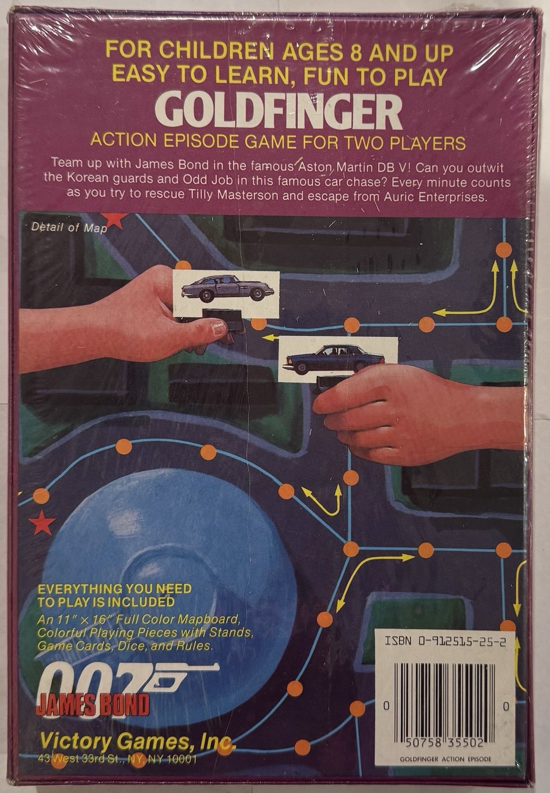 Action Episode Game, 007 James Bond, Goldfinger, Victory Games 1985 NEW SEALED