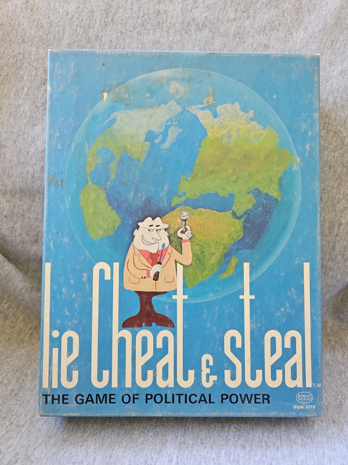 Lie Cheat and Steal The Game Of Political Power Vintage 1971 Reiss Board Game