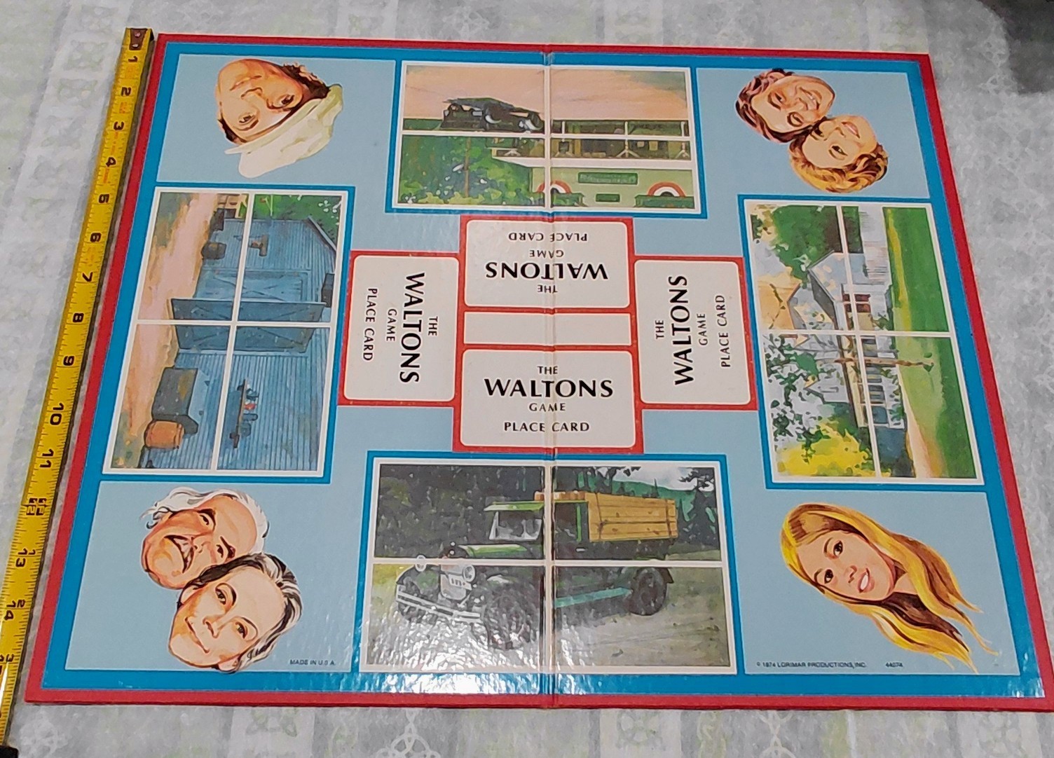 Antique “WALTON’S” GAME BOARD ONLY Lorimar Productions Patented 1974 USA