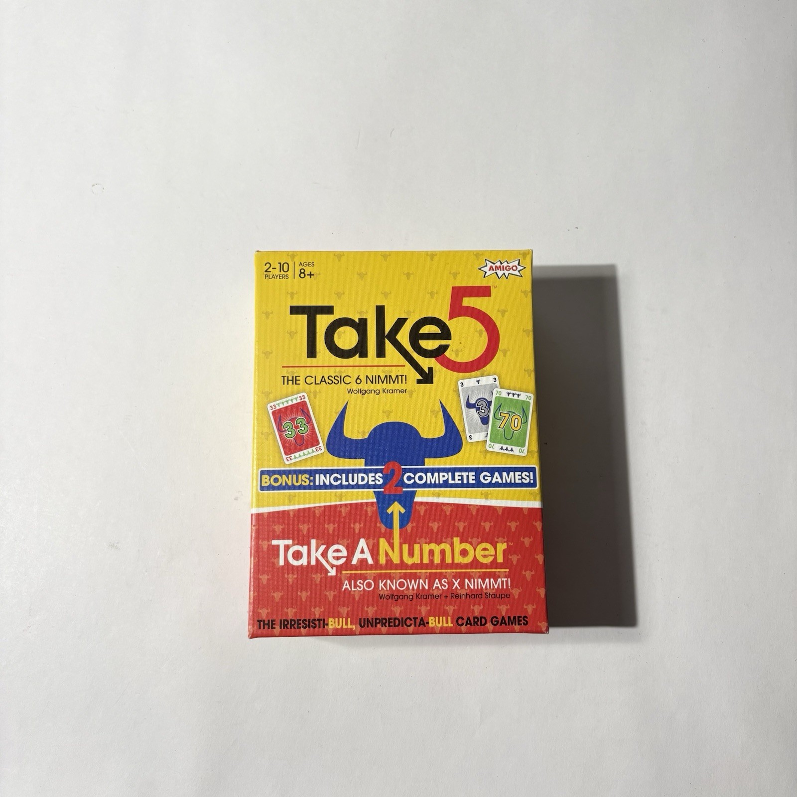 2019 Amigo “Take 5” & “Take A Number” Game – 6 X NIMMT – NIB Cards Sealed