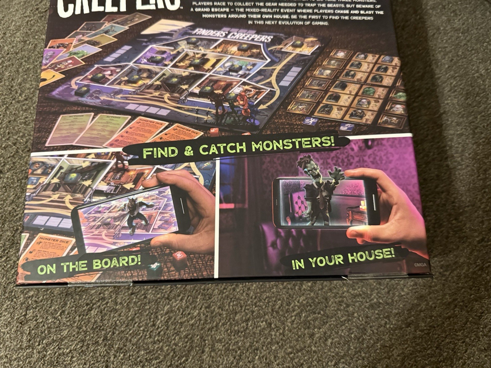 New Finders Creepers Board Game 2-4 Players 8+ 30-40 Mins Damage Box See Pic.￼
