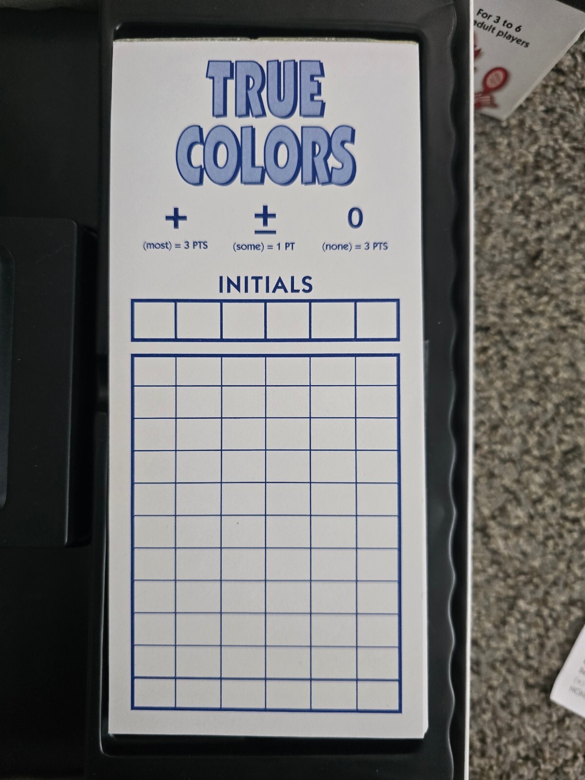 True Colors Board Game by Pressman – Complete Set for 3 to 6 Players
