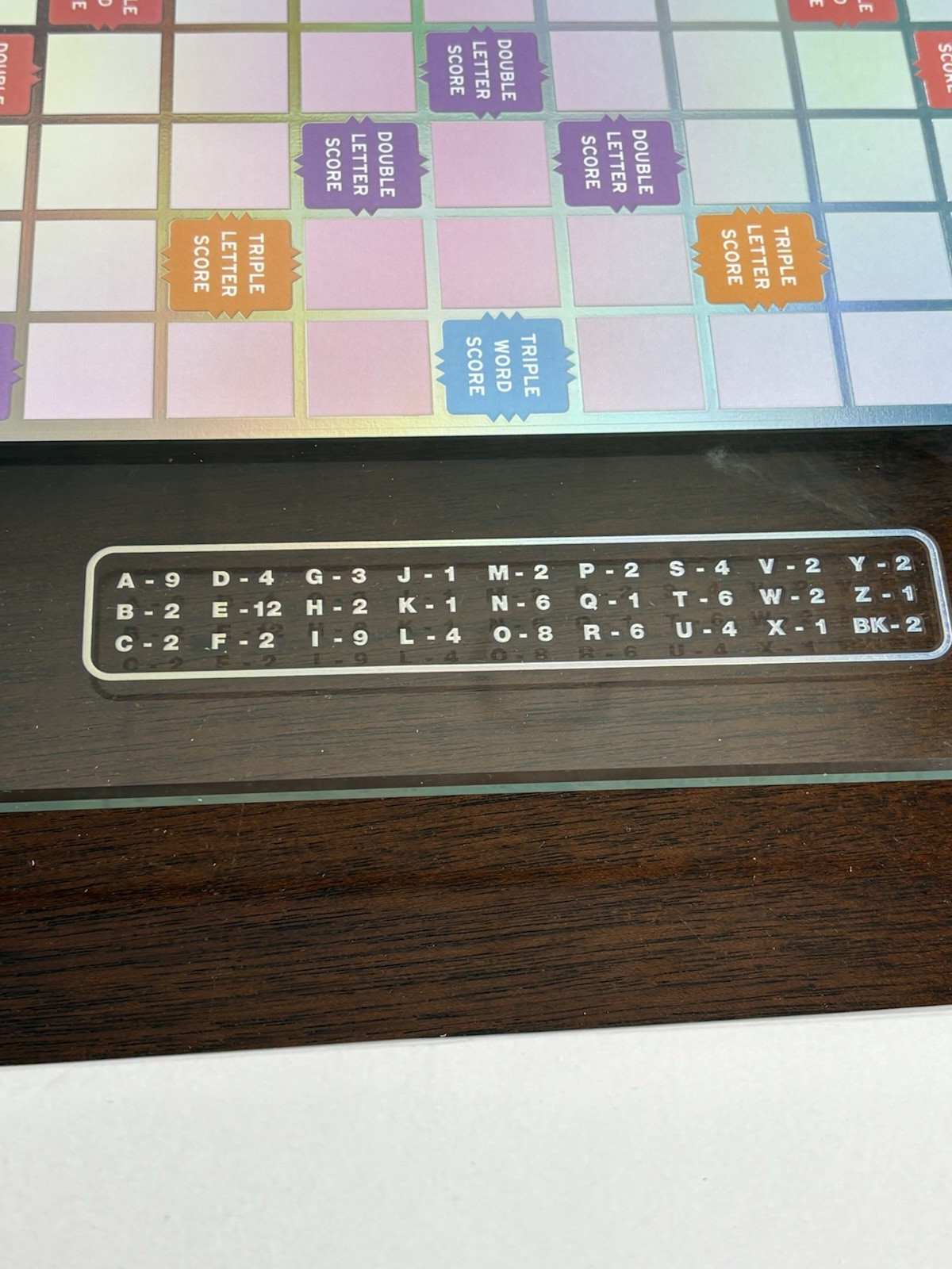 Scrabble AURA Edition Glass Turntable W.S. Game Company Boardgame Box Complete