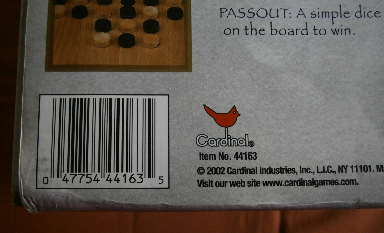 2002 Cardinal GAME HOUSE 10 Games WOOD Boards & Box Chess Checkers Pachisi Snake