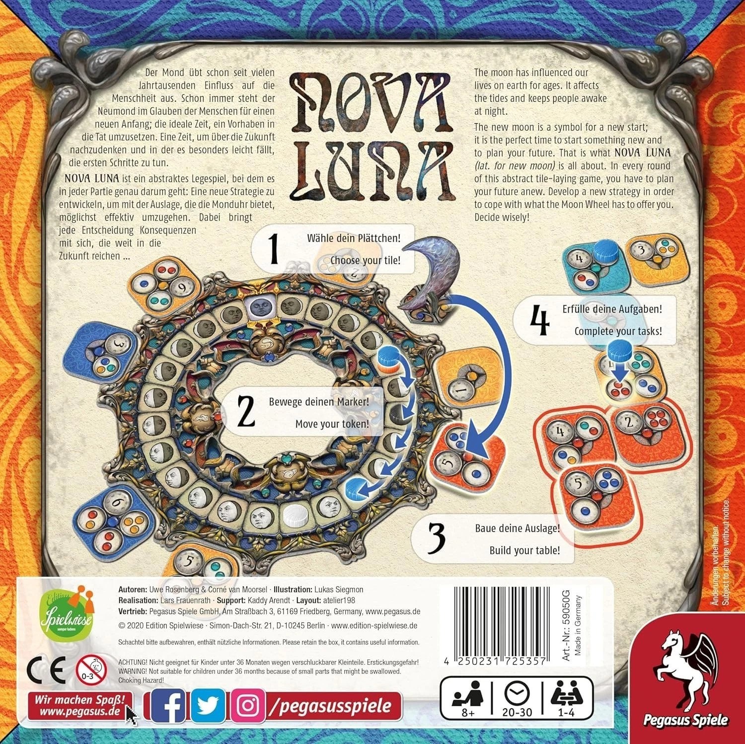 Nova Luna Board Game – Family-Friendly Strategy Game/–~