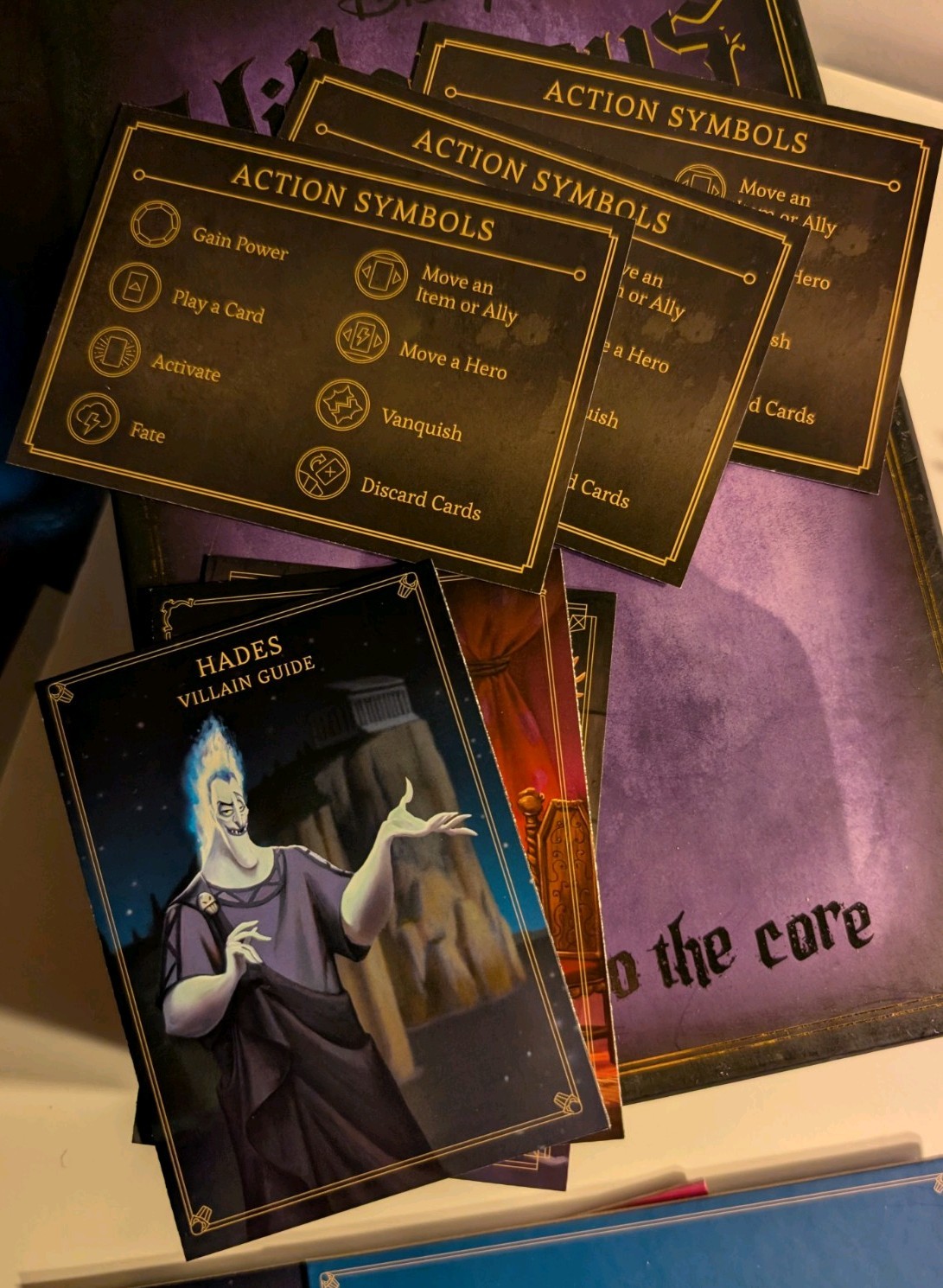 Disney Villainous Wicked to The Core Game Open Box Complete