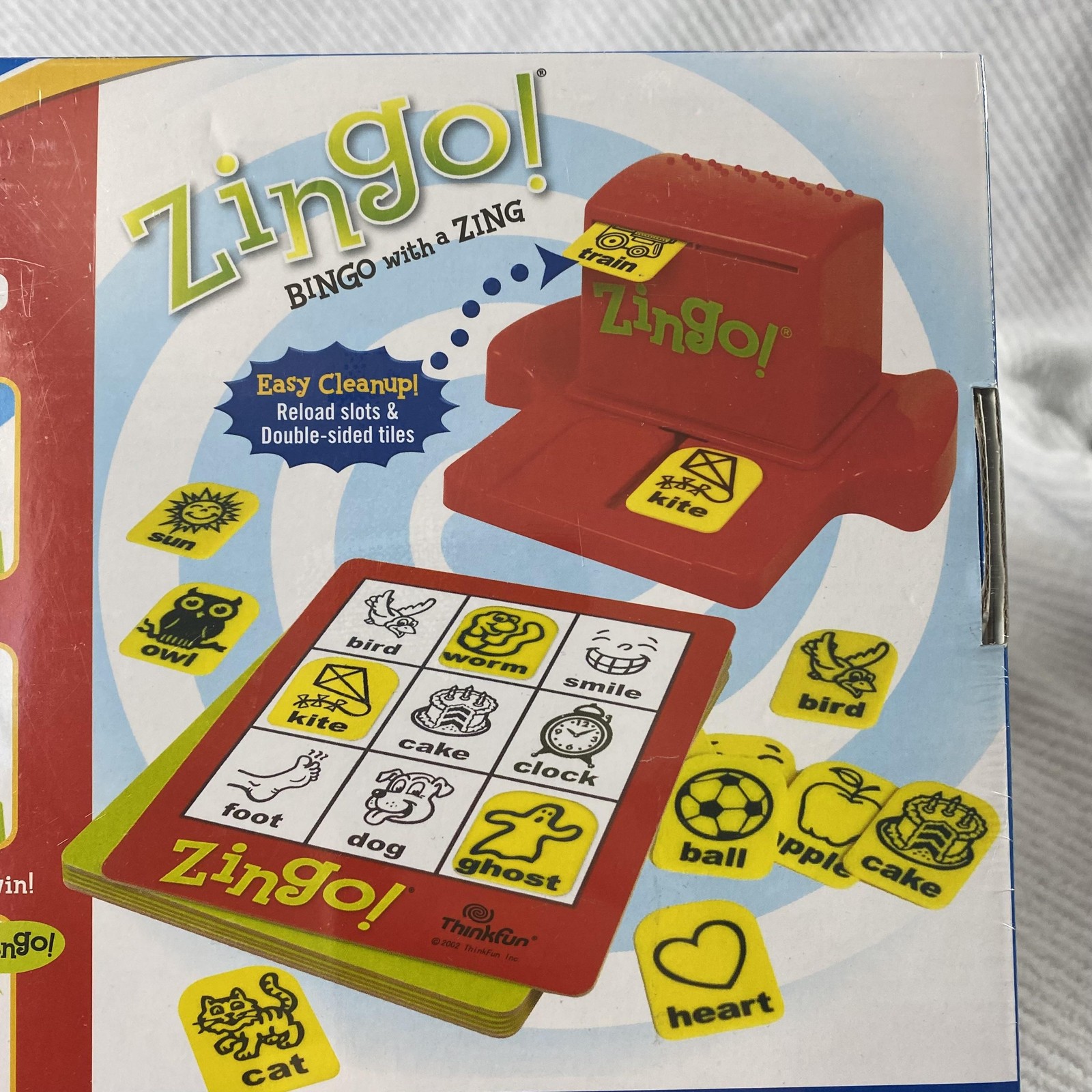 ThinkFun Zingo Bingo with a Zing Family Board Game Ages 4+ 2-6 Players Sealed