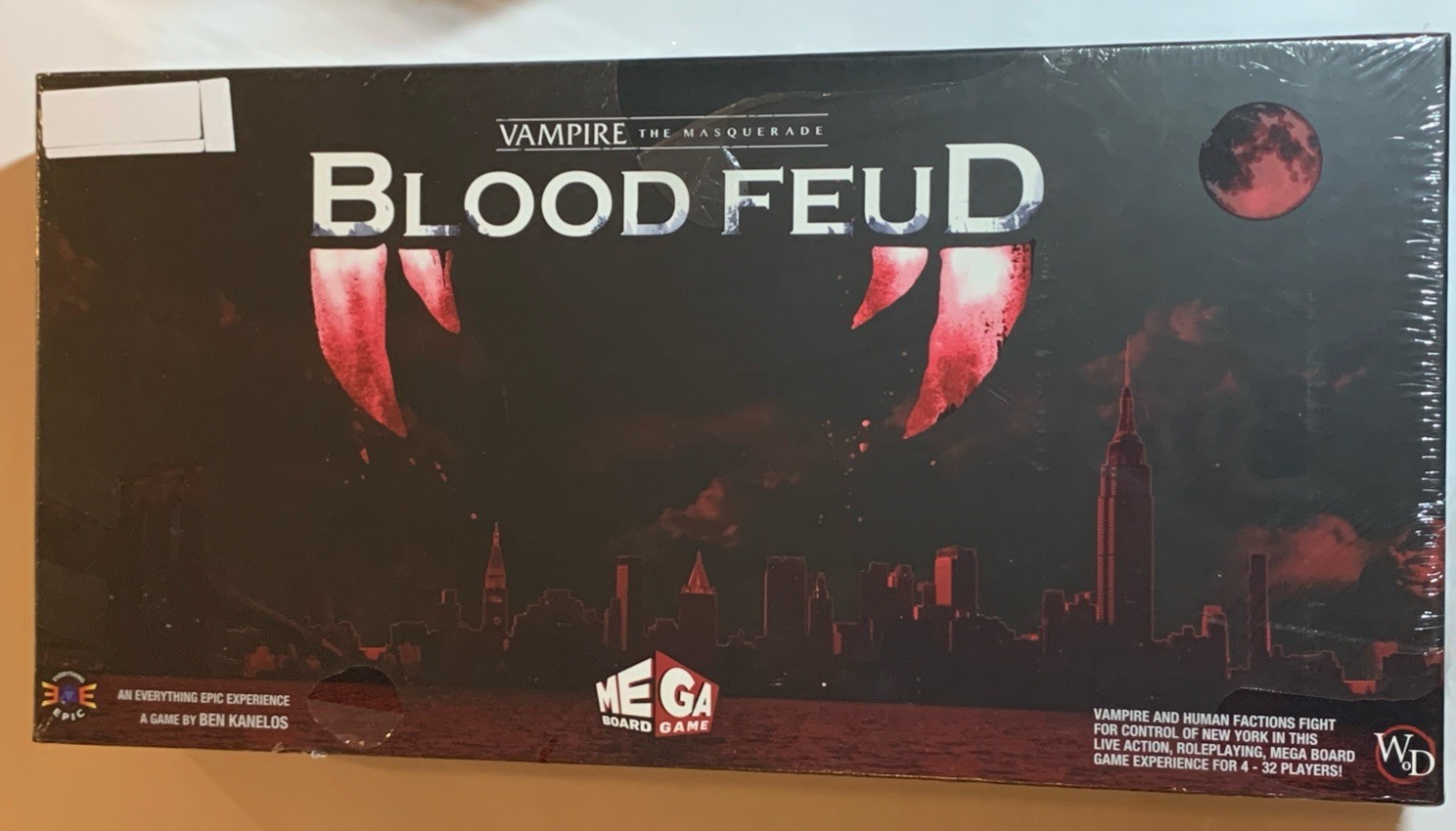 Vampire – The Masquerade: Blood Feud – Everything Epic Games Ben Kanelos SEALED