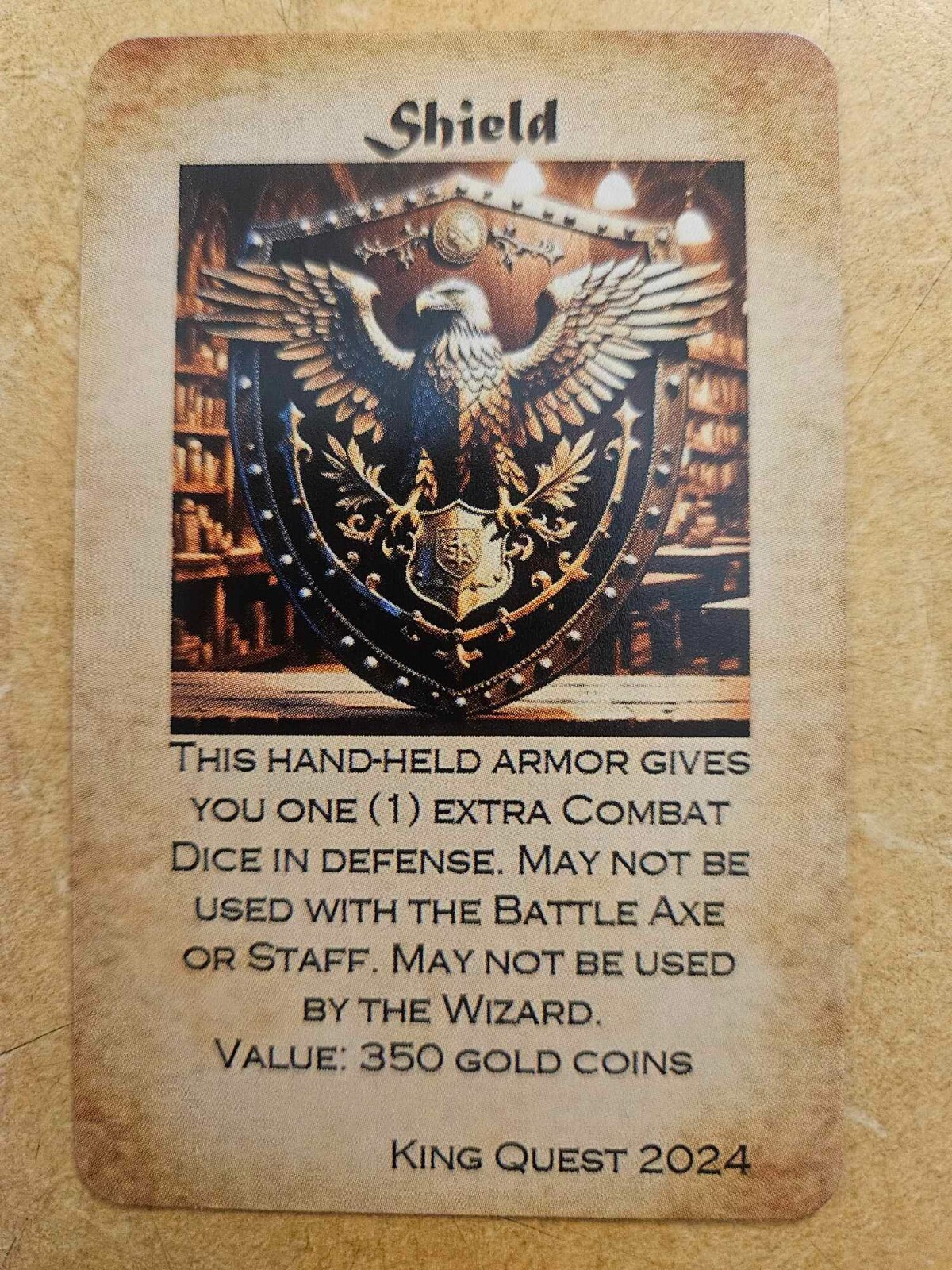 Custom HeroQuest Compatible Equipment Cards (16) – Fan-Made Replacements – New