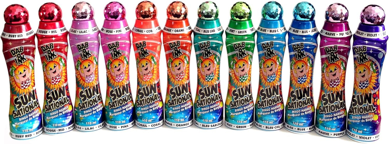 Bingo Dauber / Dabber Set of 12 – 4 Oz. – Mixed Colors