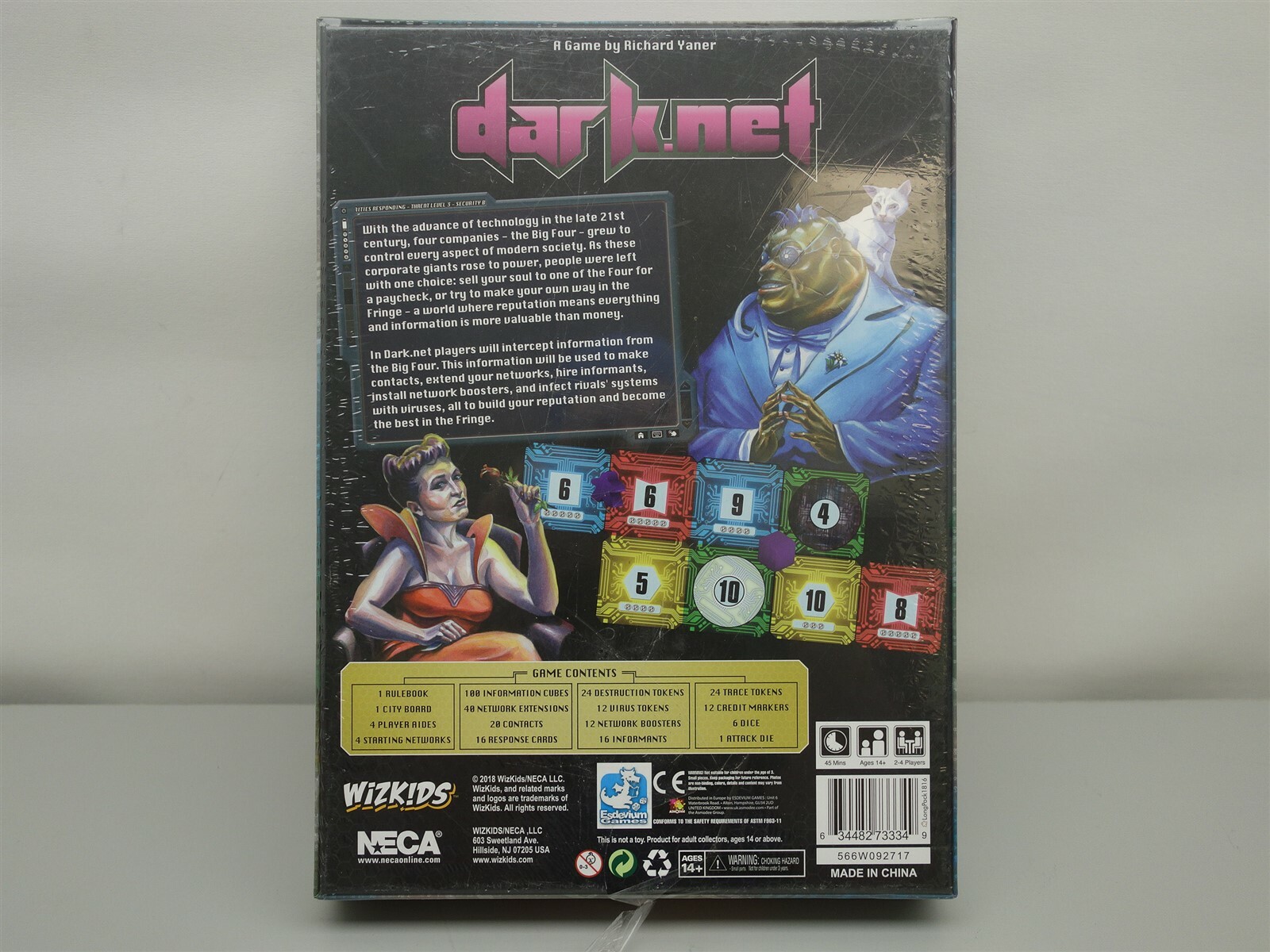 Esdevium Games Wizkids NECA Richard Yaner : Dark.Net (sealed)