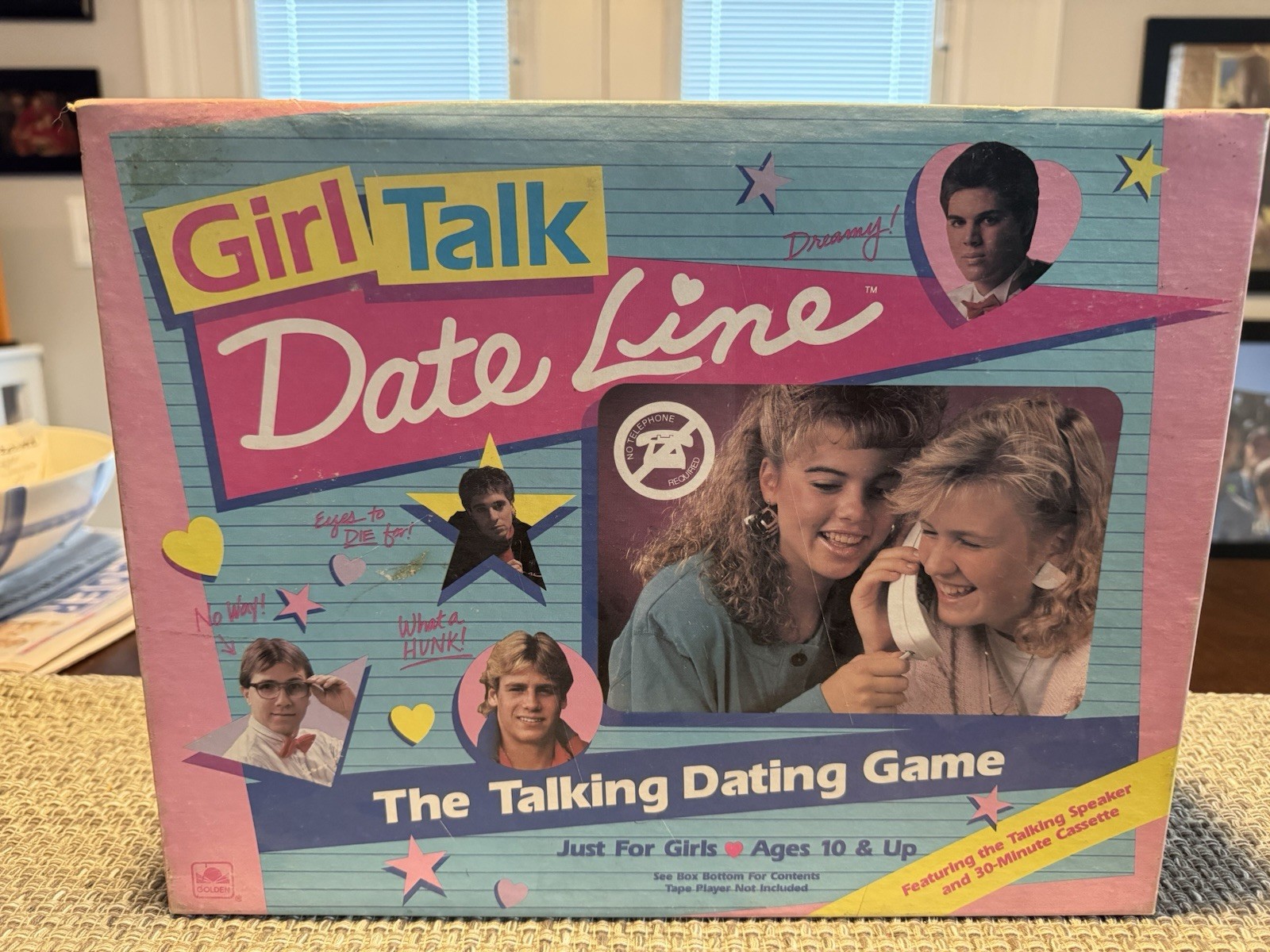Golden Girl Talk Date Line Talking Dating Board Game Vintage 1989 Ages 10+ 4251