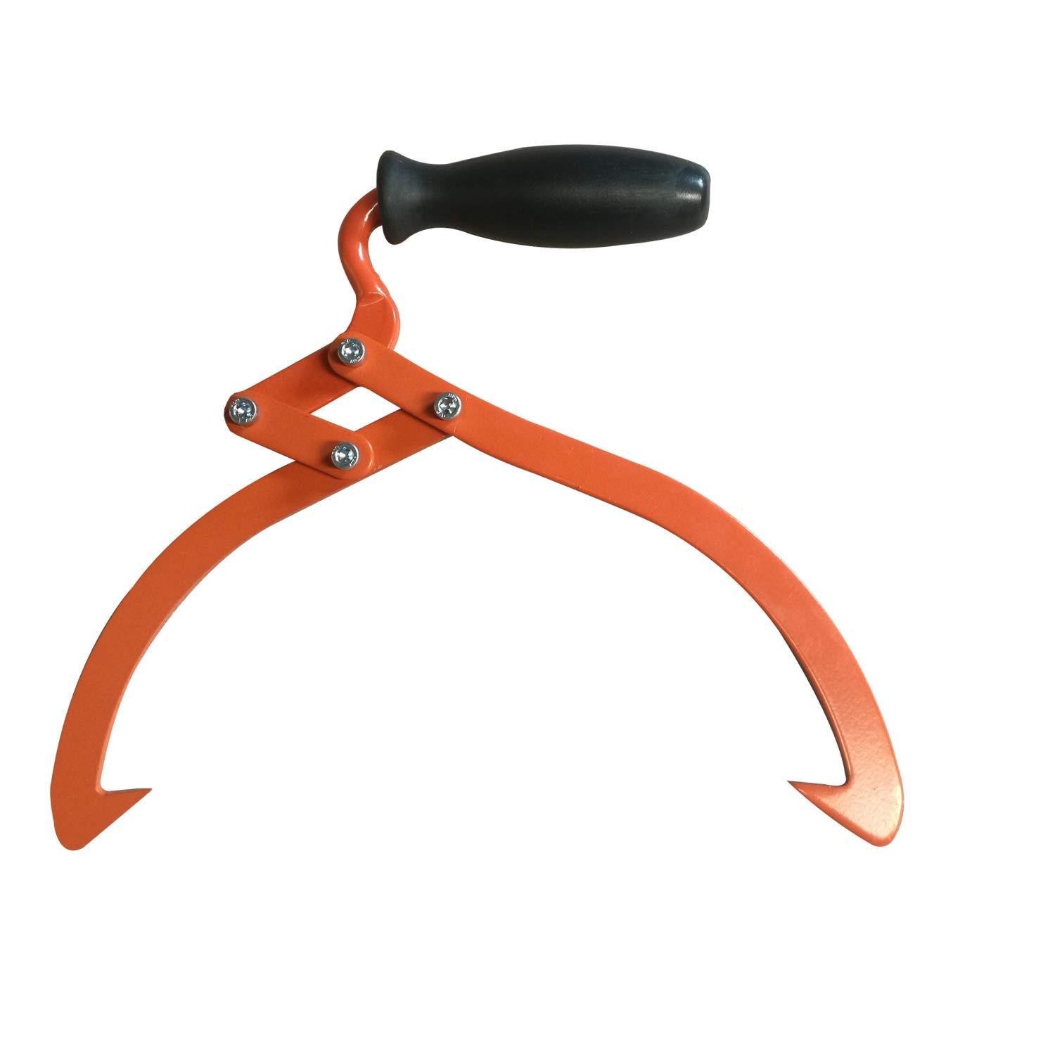 Log Tongs Logging Skidding Non-Slip Grip- Lifting, 16 in, Orange