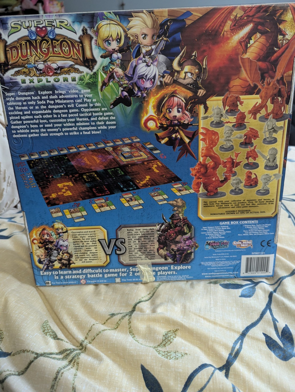 Super Dungeon Explore Base Game with Extras (No Miniatures!)