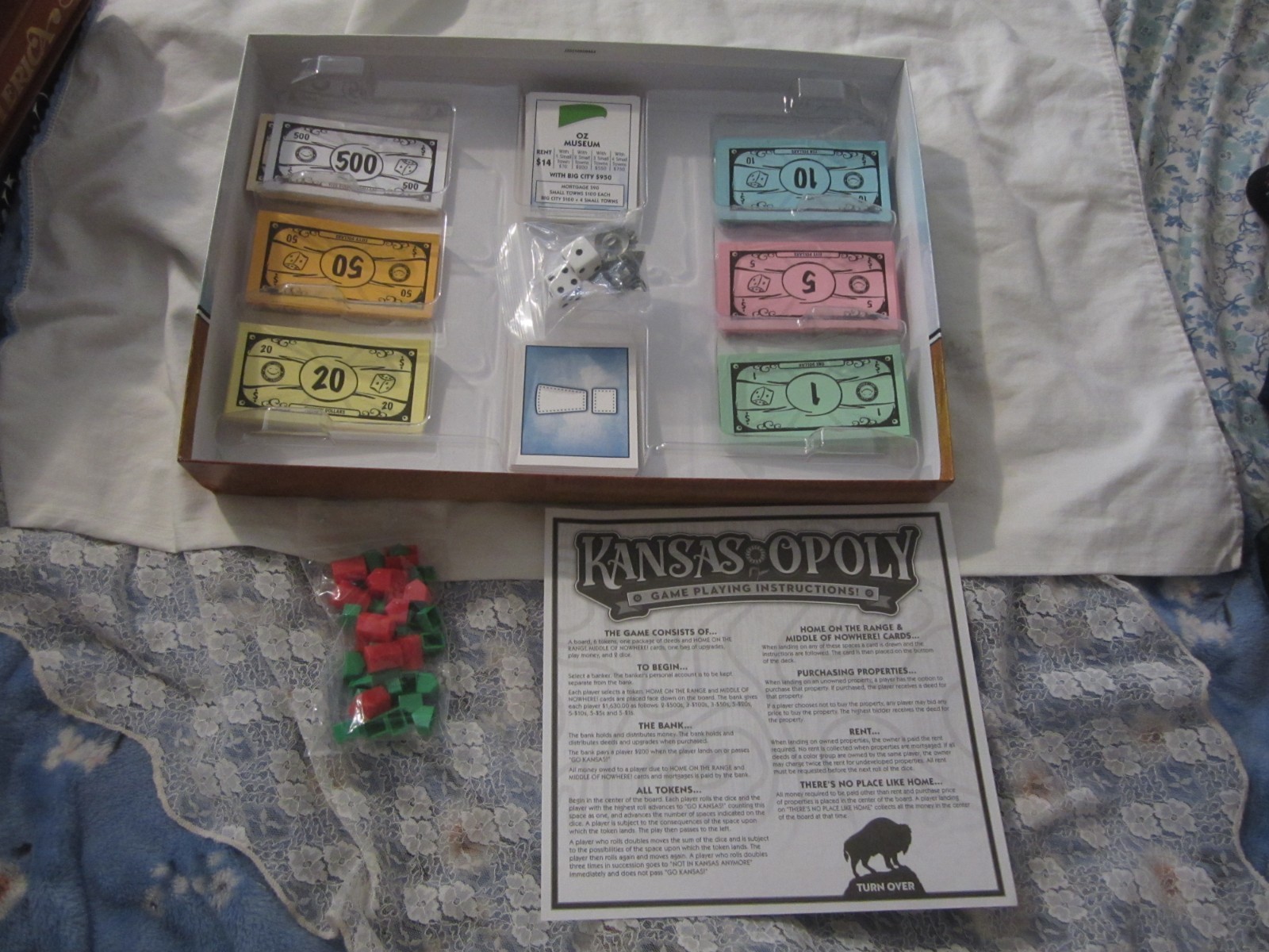 Kansas Opoly Board Game Complete KS Kansasopoly Celebrate Sunflower State