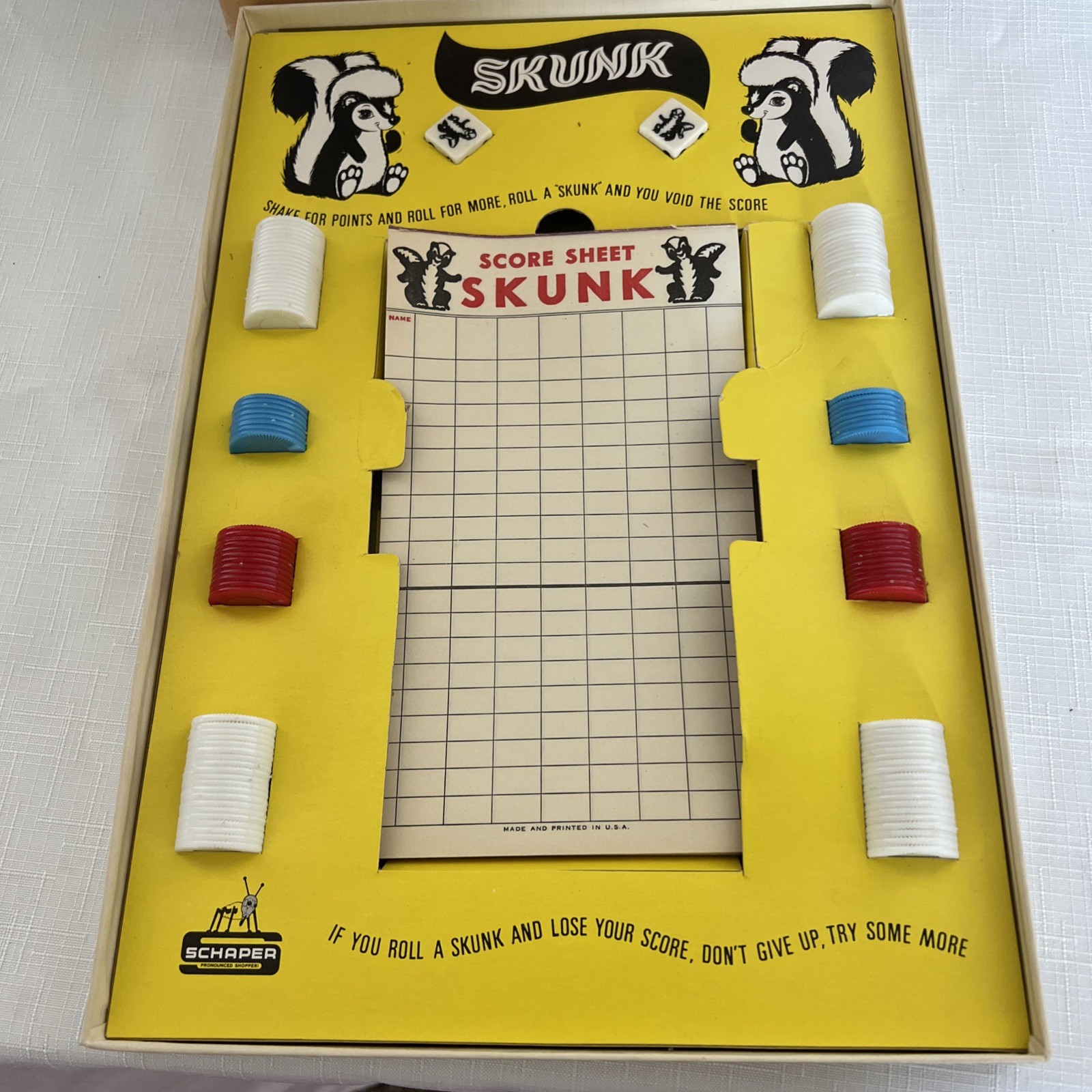 Vintage Skunk A Funny PartyGame For All Ages By Schaper