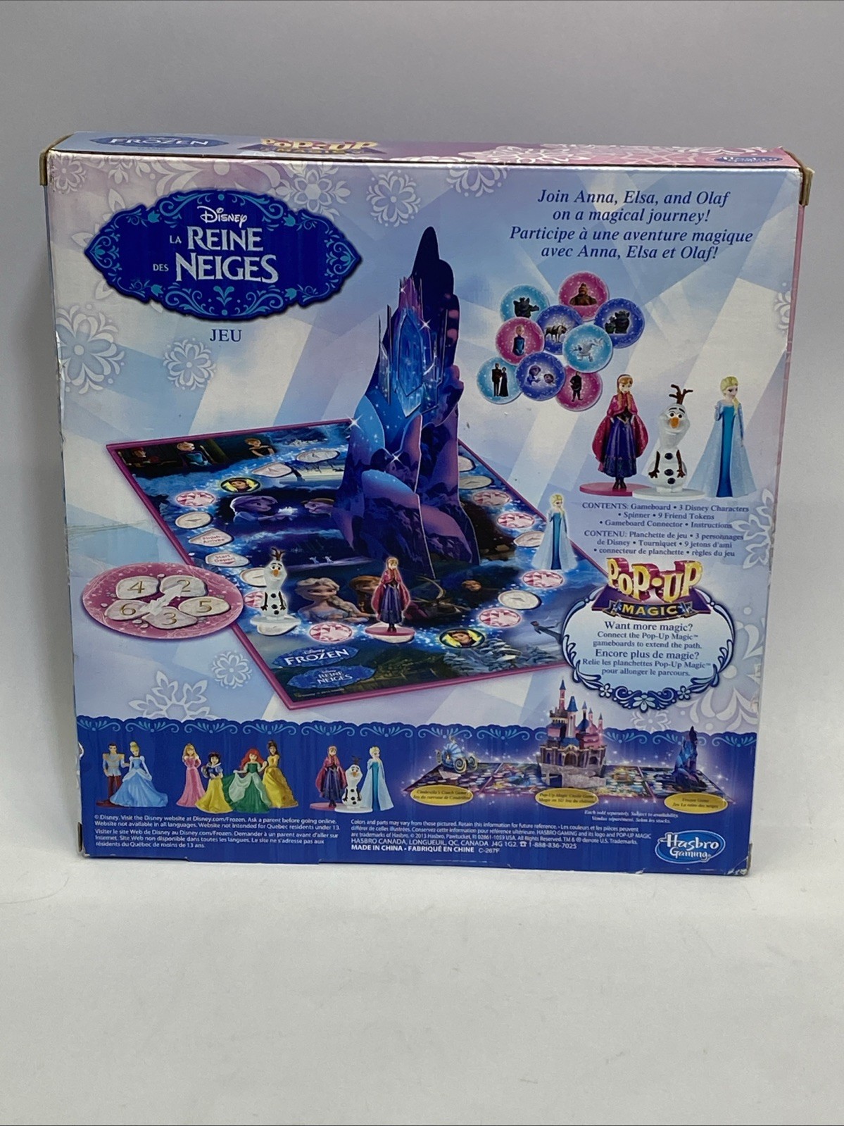 New !! Disney FROZEN Pop-Up Magic Board Game Hasbro Gaming