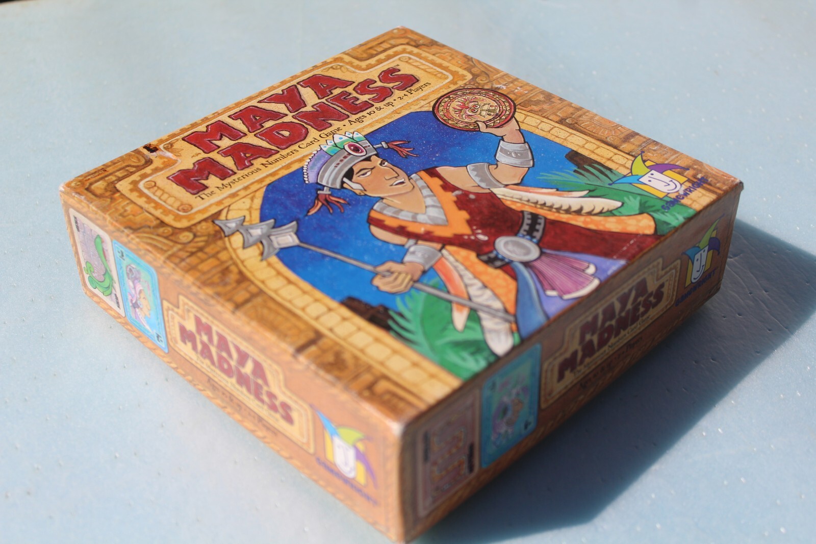 Maya Madness by Gamewright USED complete Mysterious Numbers Card Game 2003