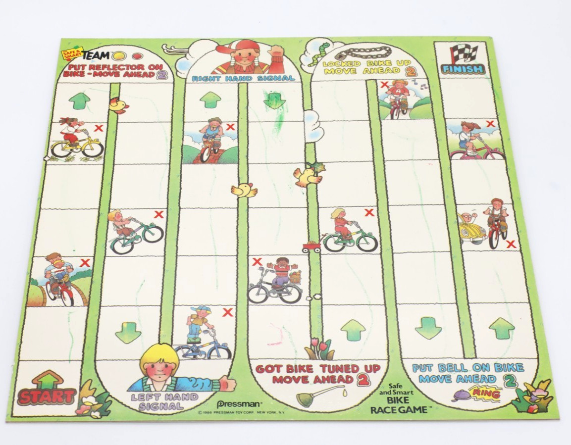 1986 Vintage Pressman 4 Safe & Smart Safety Games