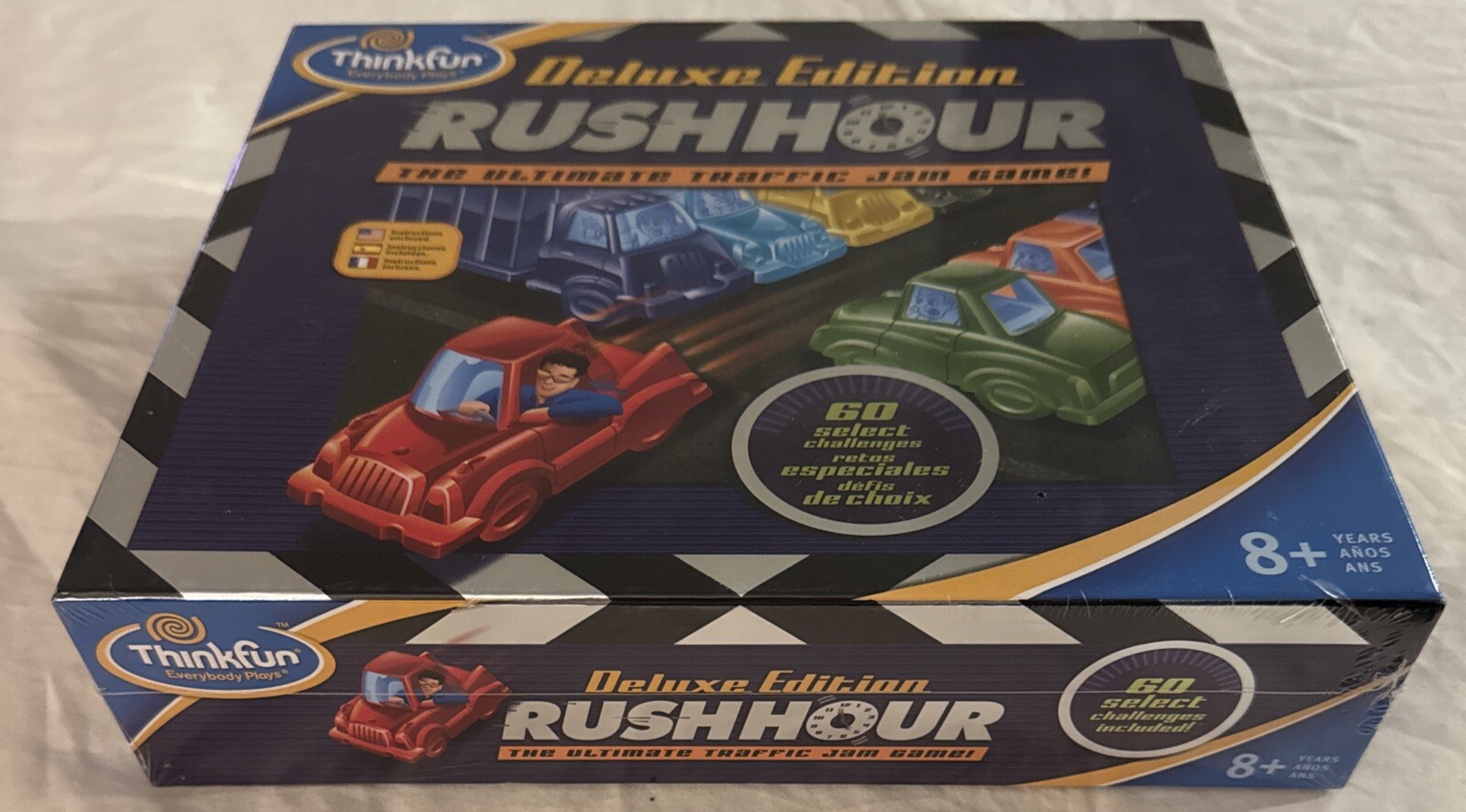 RushHour Deluxe Edition Thinkfun Board Game New Sealed Ultimate Traffic Jam Game