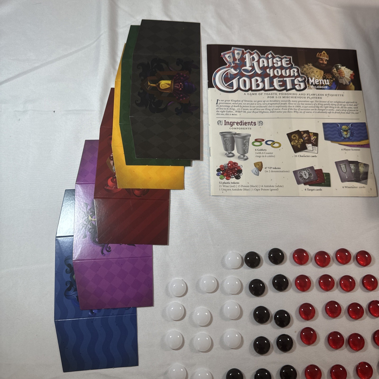 Raise Your Goblets Board Game 2016 CMON Horrible Games 100% COMPLETE