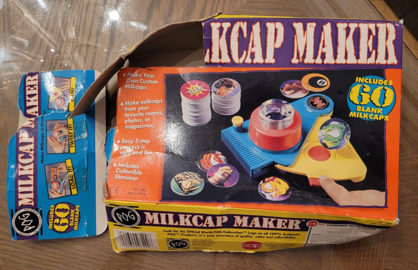 Milkcap Maker Official Pog Vtg 1995 Retro Toy Boxed Pogz Pogs Milk Caps