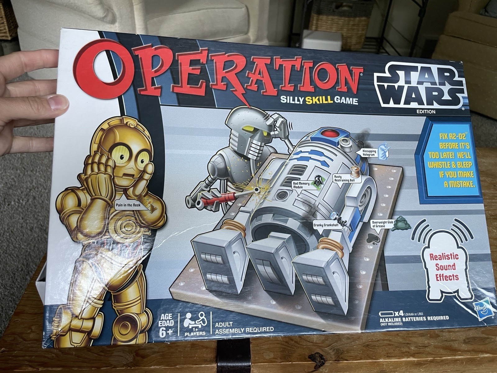 Star Wars Edition Operation Board Game 2011 Hasbro Complete-Works
