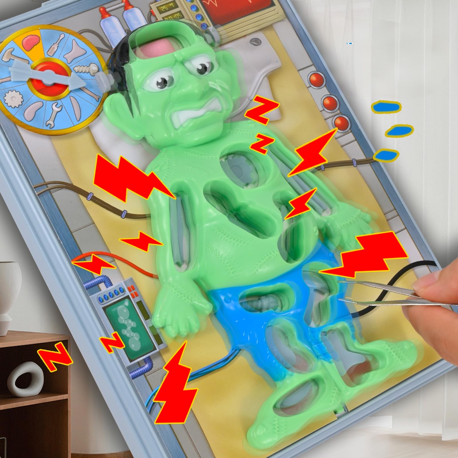 Operated Monster Board Game for Ages 3-8-12 Years Old with Tweezers and Fun G…