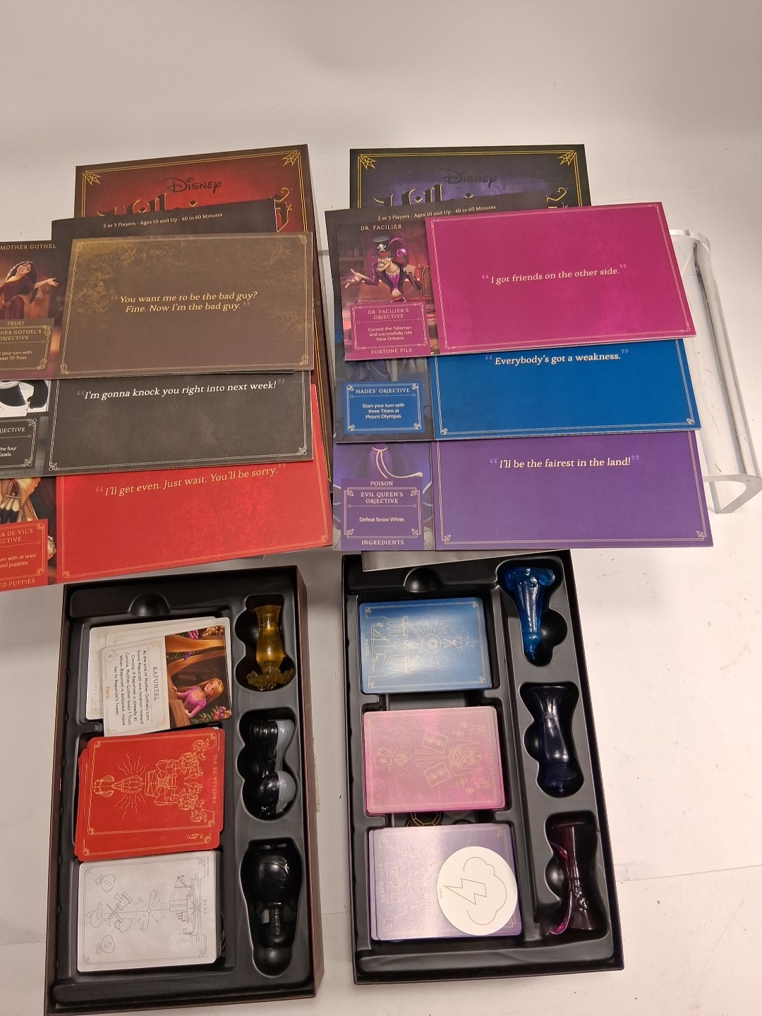 2 Disney Villainous Board Games Pretty Wicked & Wicked To The Core Read Descript
