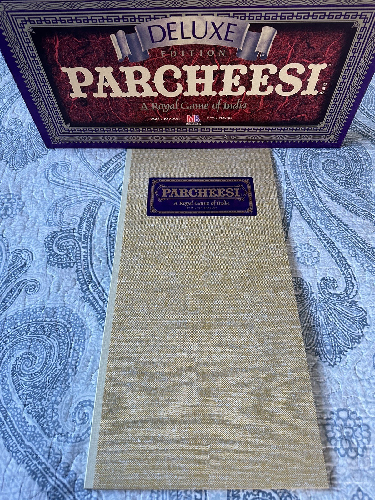 1989 Milton Bradley PARCHEESI Game Deluxe Edition Royal Game of India Complete