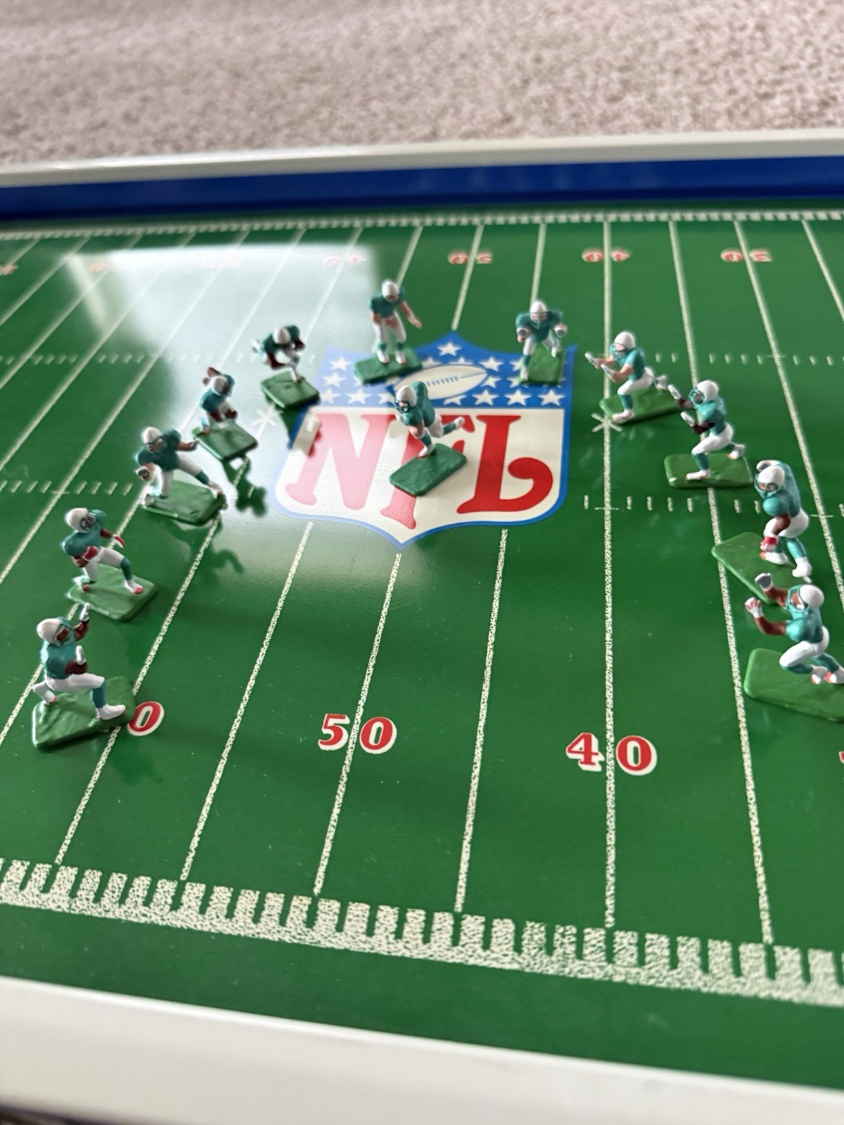 Larry Walker Custom Electric Football Miami Dolphins 12 Figures – Rare
