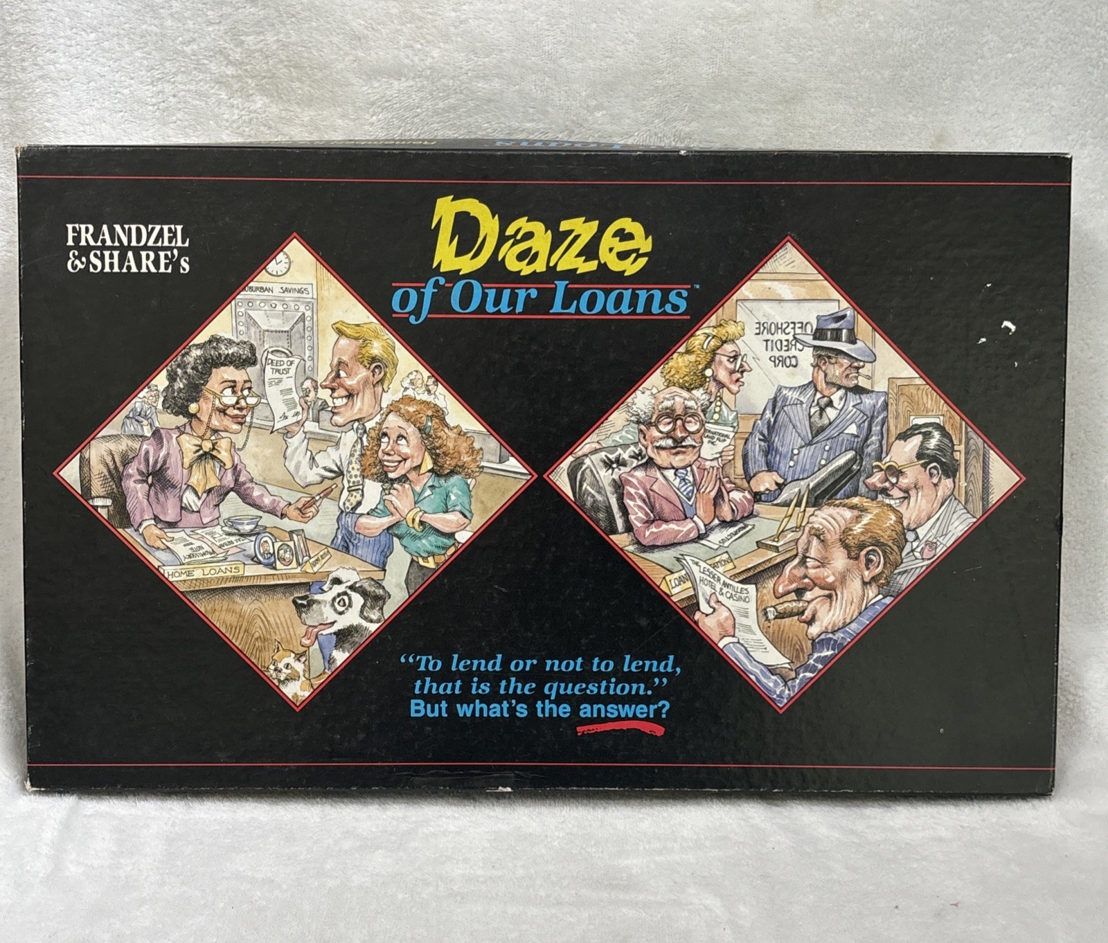 Vintage Rare 1988 Frandzel & Share’s Law Firm Daze of Our Loans Promo Board Game