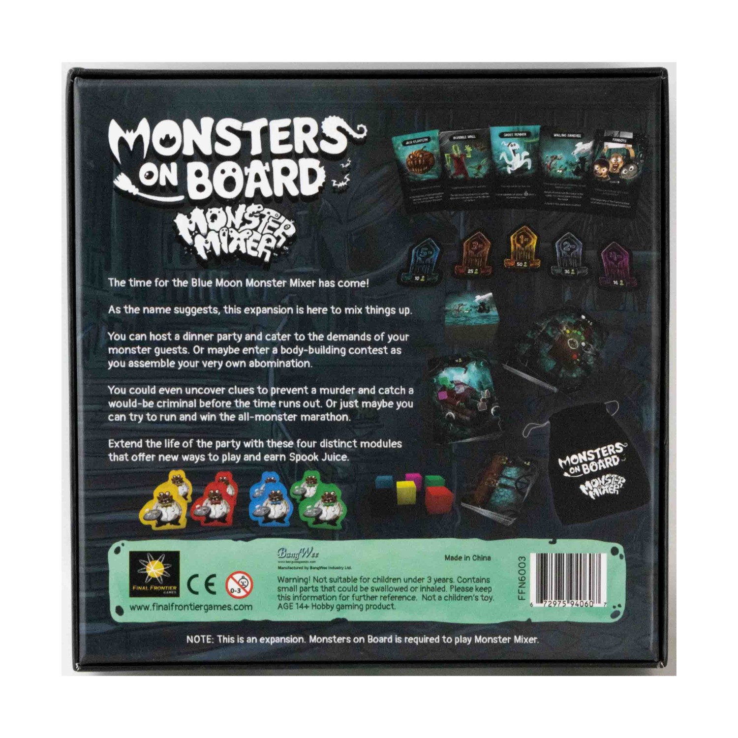 Final Frontier Board Games Monsters on Board – Monster Mixer Box SW (New)