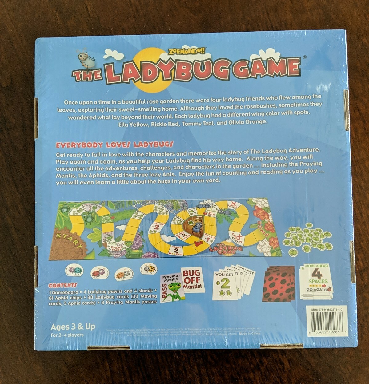 BRANDNEW Zobmondo The Ladybug Game Invented by 1st Grader Multiple Award Winner
