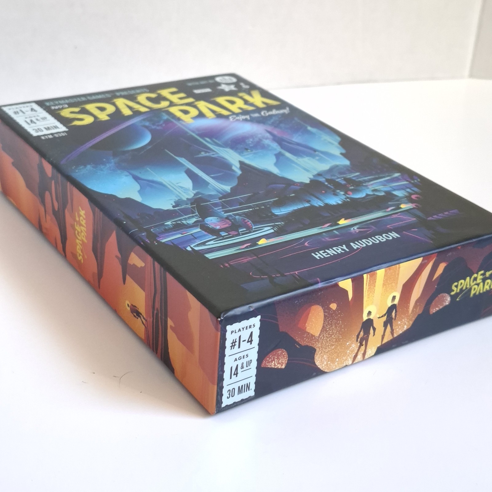 Space Park Board Game By Keymaster Games Henry Audubon Complete 2018 1-4 Players