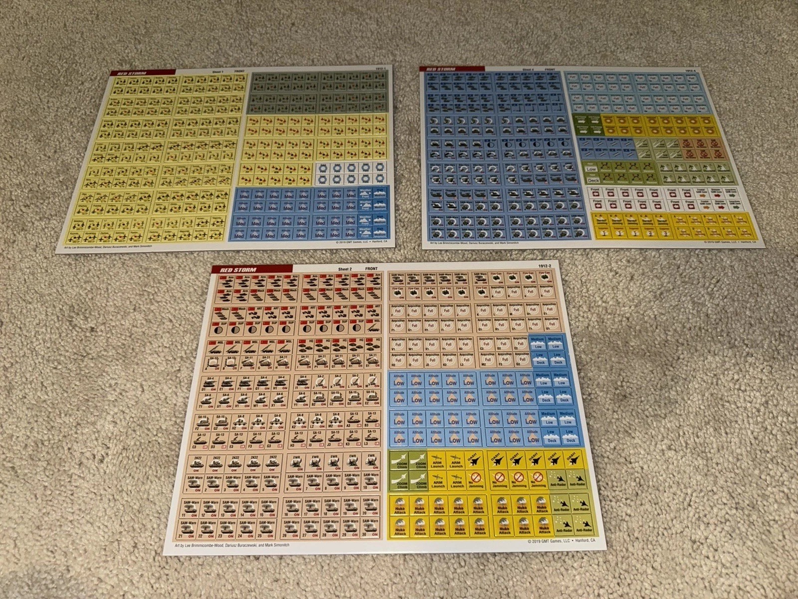 Red Storm | GMT Games | 2019 | 95% UNPUNCHED + EXTRA COUNTERS!