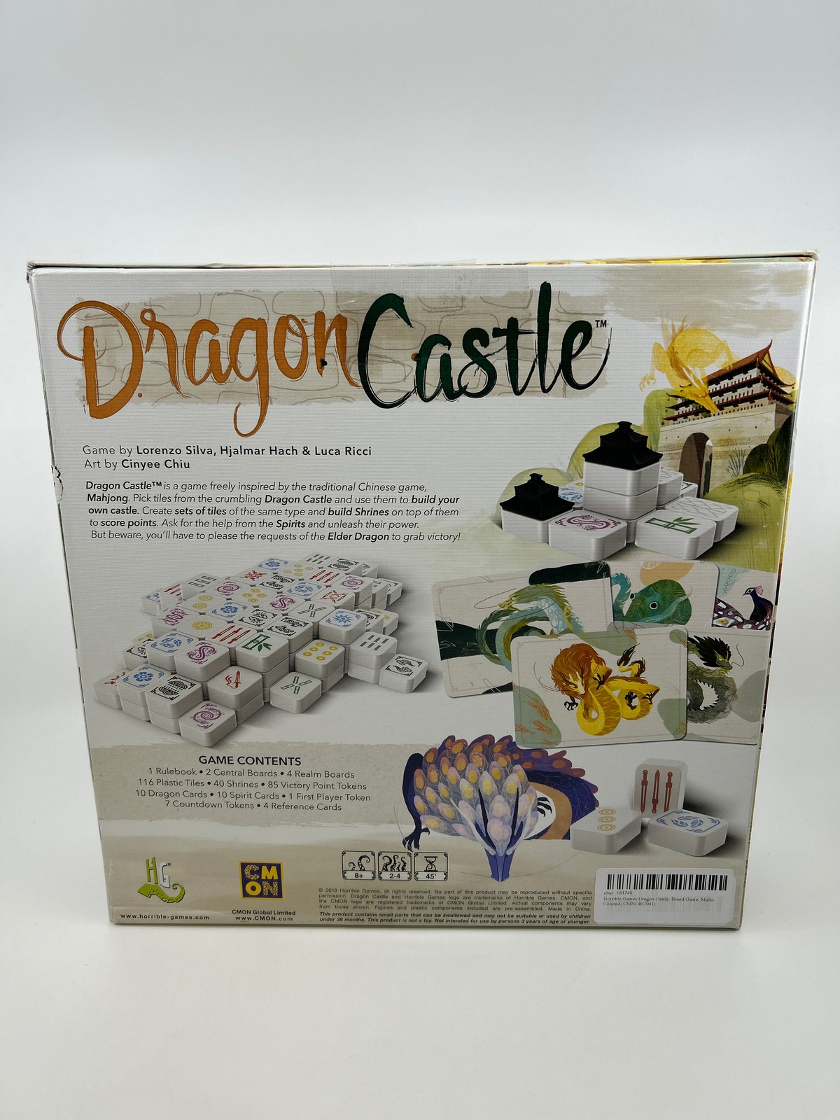 Horrible Games Dragon Castle, Board Game, Multi-Colored Complete Opened