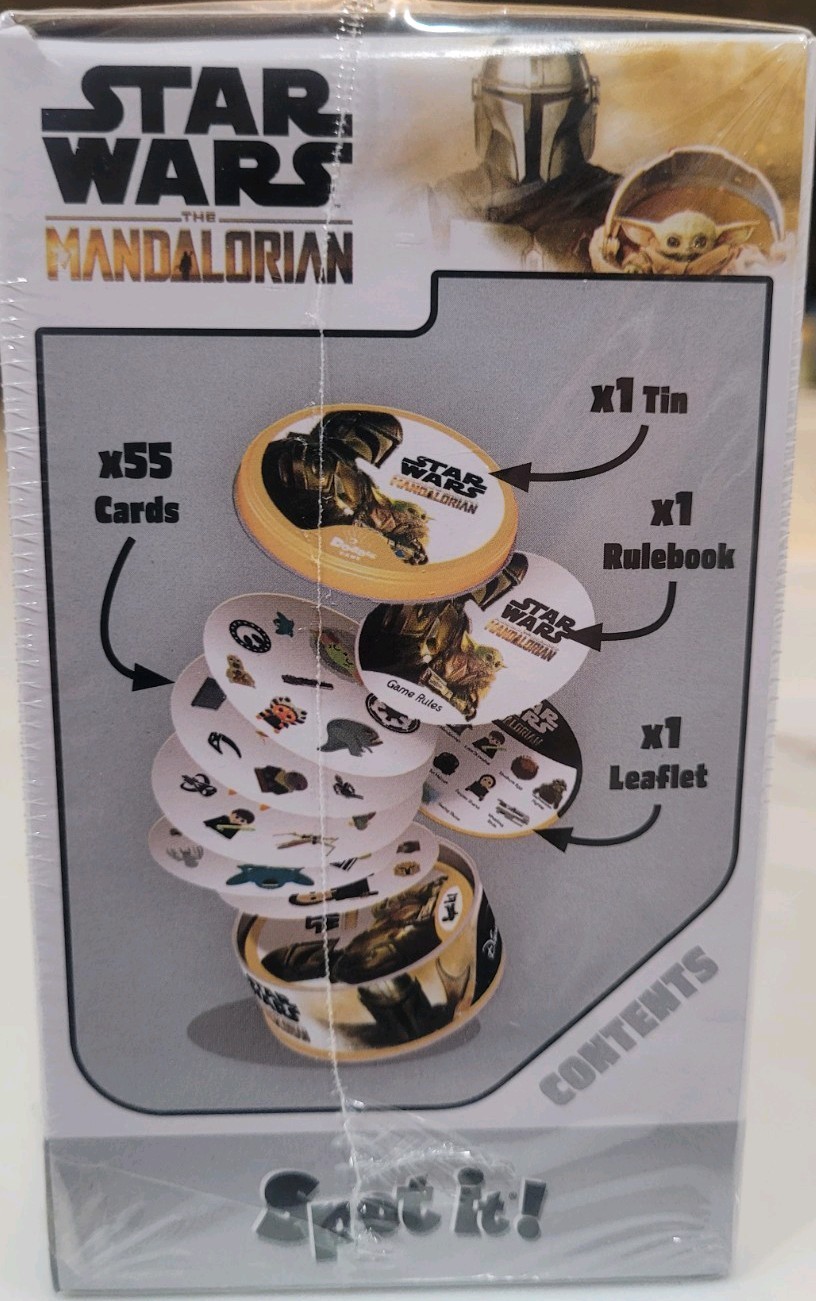 NEW Star Wars Mandalorian Spot It! Card Game