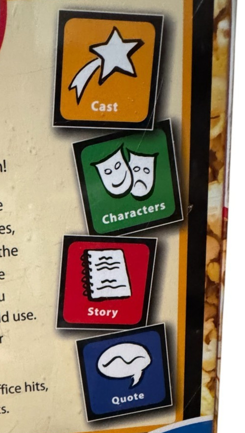 Pass The Popcorn Game -Fast Paced Movie Trivia Party Game