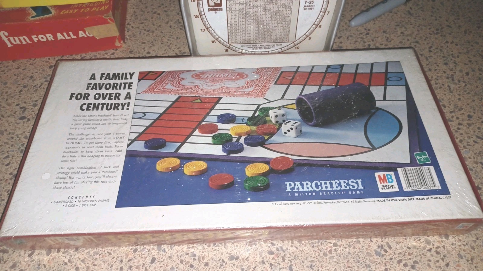 Vintage 1999 Parcheesi Board Game, A Royal Game Of India, Brand New & Sealed