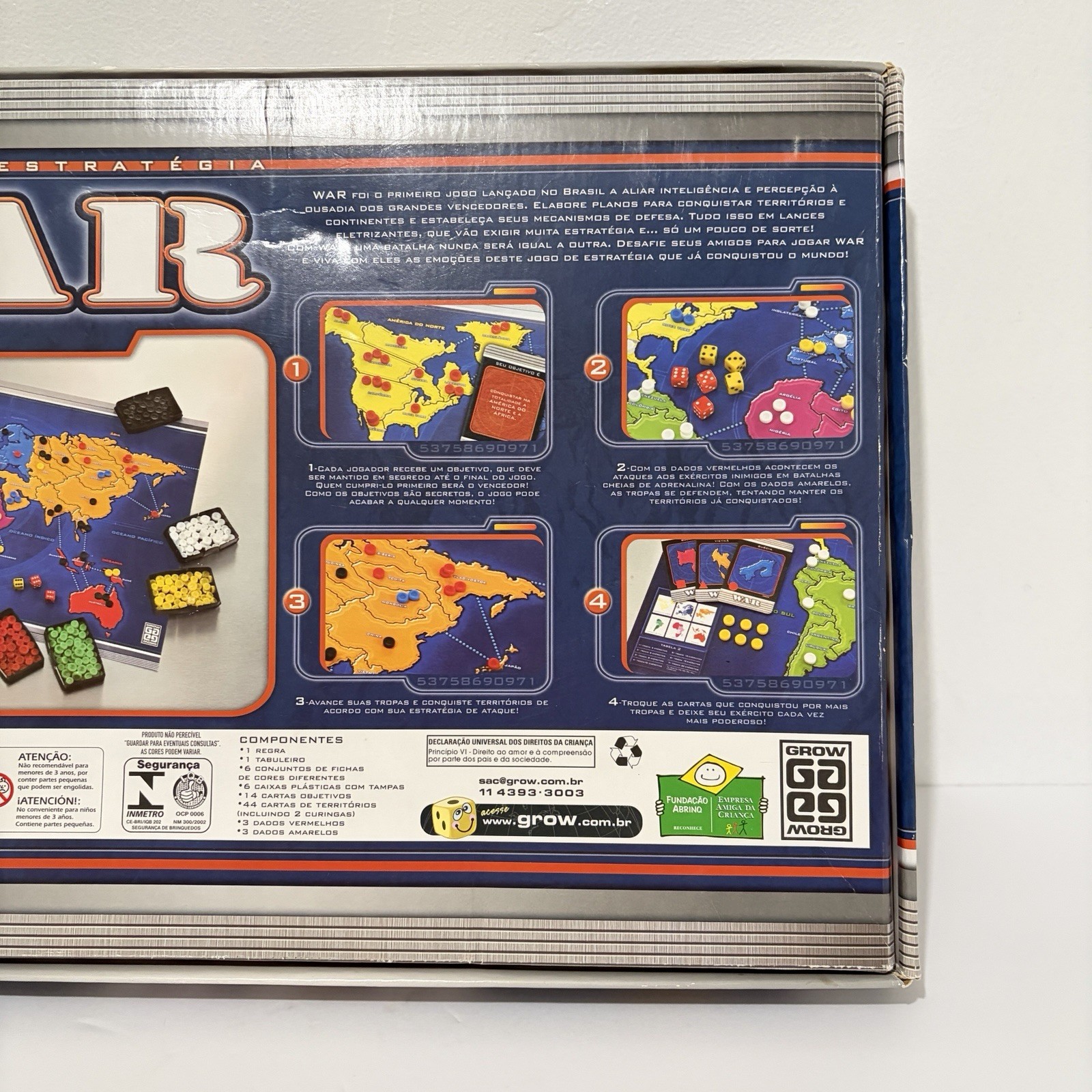 War Jogo Da Estrategia Board Game Brazil Portuguese Strategy Grow Complete