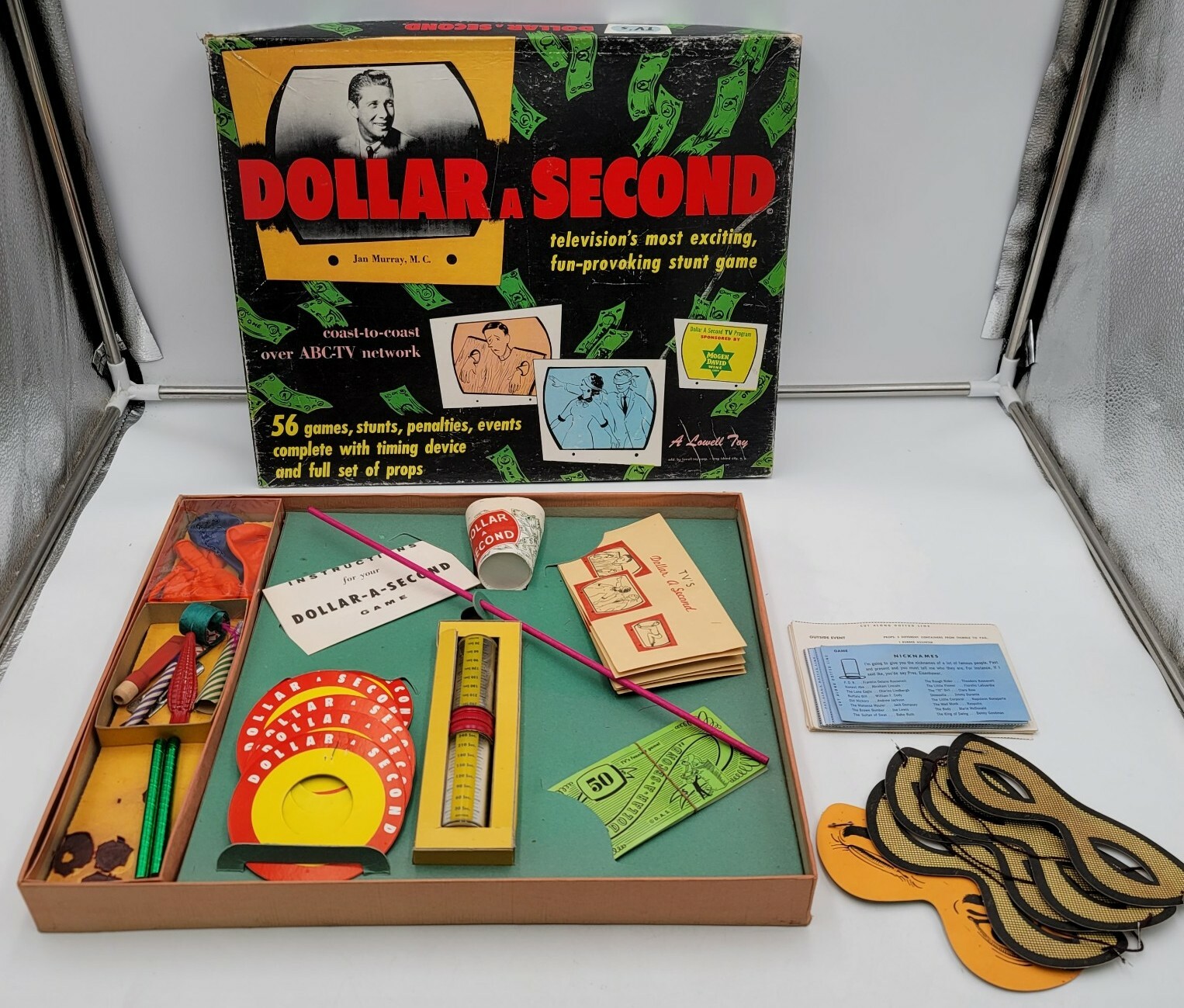 TV’s Dollar A Second Vintage Board Game A Lowell Toy